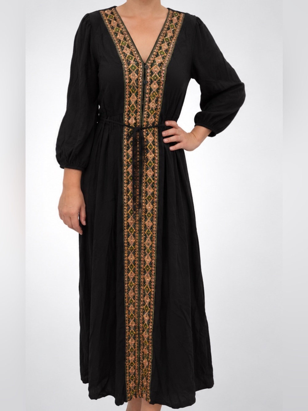 NWOT EXCLUSIVE Piper & Scoot Cocinera Embroidered Dress, Small